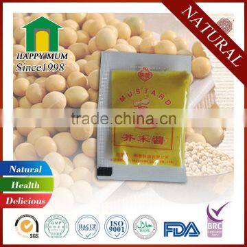 Premium Chinese Mustard Sauce In Sachet Packing For Japanese Foods
