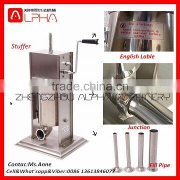Hand Use Small Capacity Home Party Use Stainless Manual Sausage Stuffer photo-4