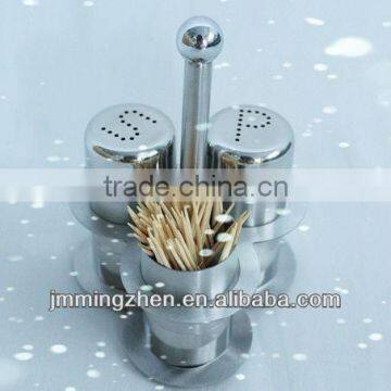 stainless steel salt and pepper shaker set