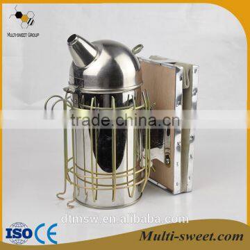 Hot sale round head stainless steel European manual bee smoker