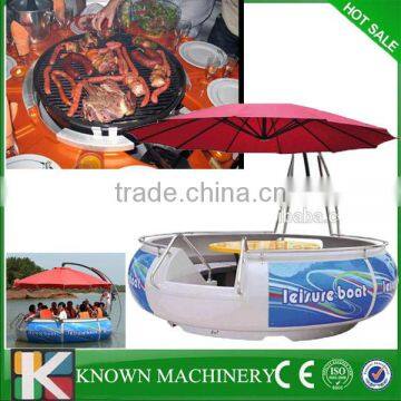 Wonderful BBQ donut boat for entertainment, BBQ leisure boat, Entertainment BBQ donut boat