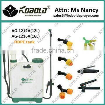 (AG-1220A) 20L high pressure water pump sprayer, manual knapsack sprayer