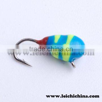 Tear drop tungsten ice fishing jigs