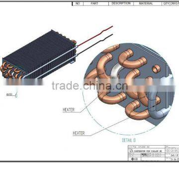 360*150*100MM Evaporator for Chiller photo-5