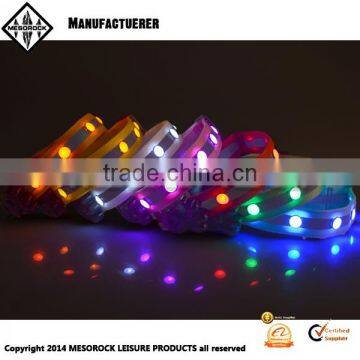 High quality custom pet collar colorful adjustable led nylon dog collar