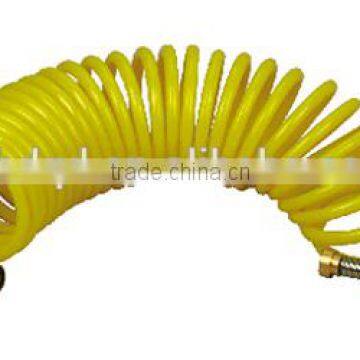 pu air hose with brass connectors,pu coil hose