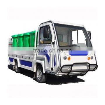 Electric Garbage Truck with tail gate tipper, 1000kgs loading weight, simple enclosed cab, EG6023XA1