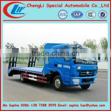 Yuejin Light flat bed truck,eacxcavator truck,flat bed recovery truck 8tons