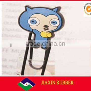 OEM cute promotional silicone plastick pvc bookmark magnifier