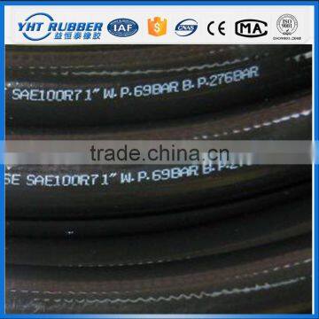 1SC/2S high pressure steel wire braided hydraulic rubber hoses