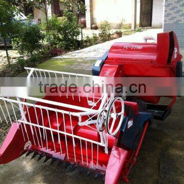 labour saving paddy field combine harvester with harvester and threshing