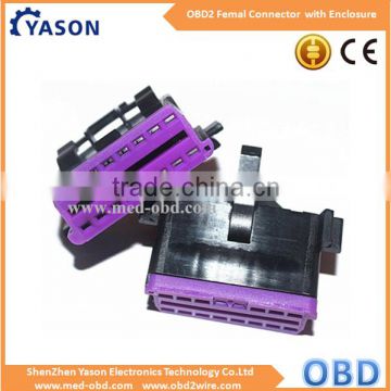 OBD2 Connector J1962 Female Plug with Enclosure