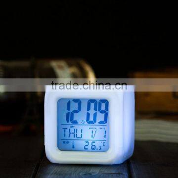 Hot Selling Led Color Changing Alarm Clock Digital Alarm Clock Promotional Gift Alarm Clock photo-2