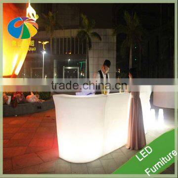 PE Colorful Party LED Bar Table