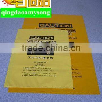 Asbestos clear plastic packing jumbo custom plastic bags