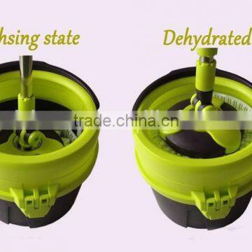 Vivinature Easy Spin Mop Single Bucket 2 Microfiber Rotating Head photo-2