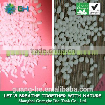 GH401 100% biodegradable bioplastic polylactic acid pla pellets for injection molding