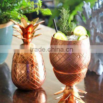 Copper Pineapple mugs for drinking moscow mule