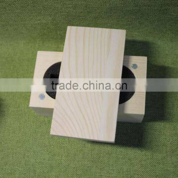 2017 New Arrival Top Grade Quality Handmade Unfinished Wooden Jewelry Gift Packing Box for Two Rings With EVA and Magnet photo-5