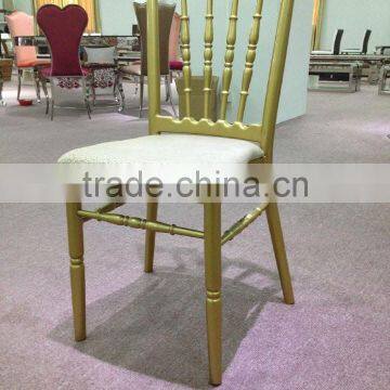 2015 China Stock Price wedding chiavari chair gold chair wavy pattern