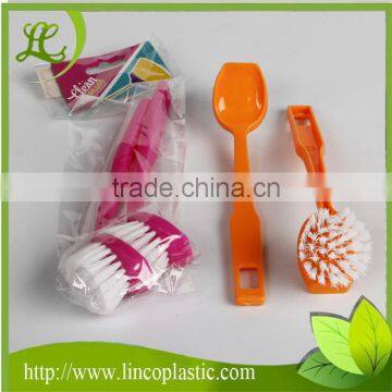 Round Head Kitchen Plastic Pot Cleaning Brush