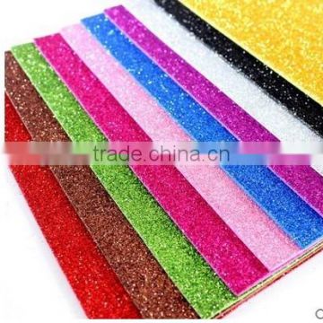 15091211 High quality 2mm Thick Colorful eva glitter foam paper sheet For Kids DIY play