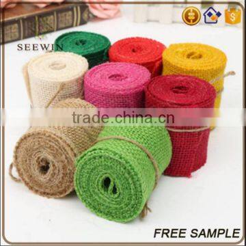 new design natural jute burlap ribbon