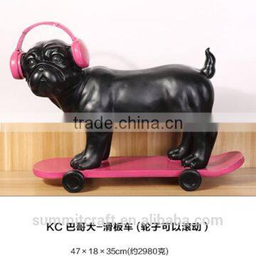 Scooter Pug Dog Resin Pug Puppies for Sale photo-3
