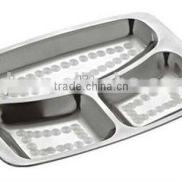 SS18/8 Stainless Steel Fast Food Tray photo-4