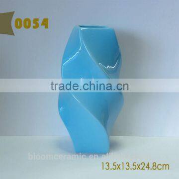 Blue Ceramic Decorative Vase photo-6