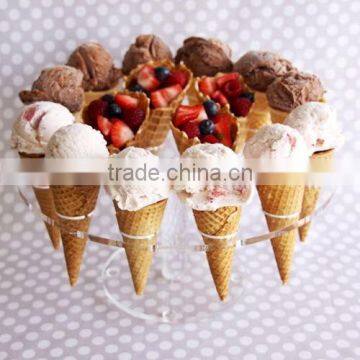 Acrylic Ice Cream Cone Holder Display Stand - Hold 8 Cones Buffet photo-4