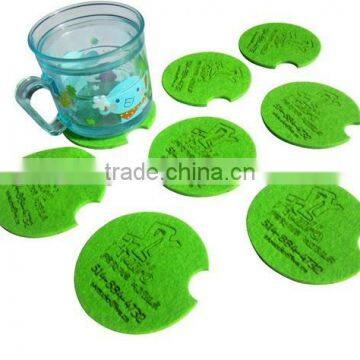 2017 Hot New Products China Supplier Wholesale Website Custom Felt Handmade Fancy Glass Tea Cup Mats Made in China