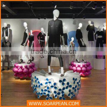 Custom fiberglass rack display stand clothes display stand for shop