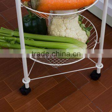 Wholesale Metal 3 Tiers Kitchen Fruit and Vegetable Floor Display Stand