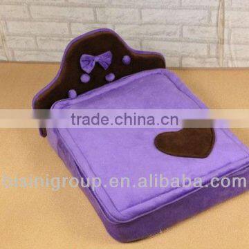 Purple pet bed, fashion dog bed, simple pet furniture (BF07-80049)