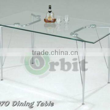 Modern Design Stainless Steel Glass Dining Table photo-2