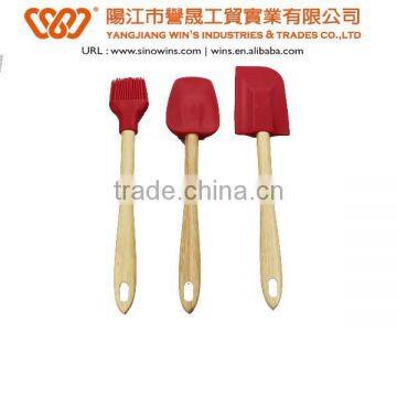silicone tools set,silicone cookware,kitchen utensils set with wooden handle