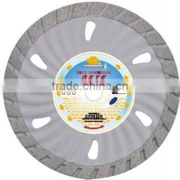 Long Life Cutting Hard and Dense Material for Small Waved Turbo Diamond Blade (GETE)