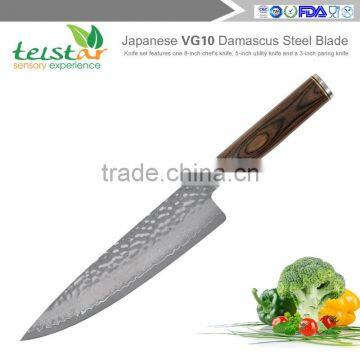 Japanese VG10 Damascus Steel Kitchen Knife -3PCS photo-4