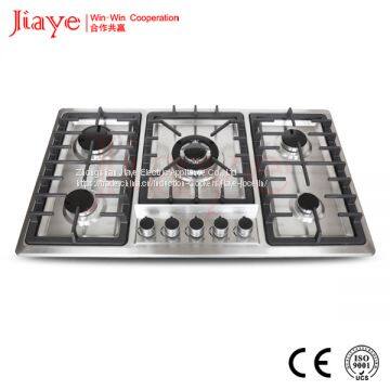Stainless steel gas hob/86cm kitchen gas stove/Built in 5 burner gas cooker JY-S5014