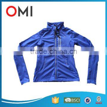 New Ladies Hoodie Warm Winter Women Fitness Jacket with Front Zip