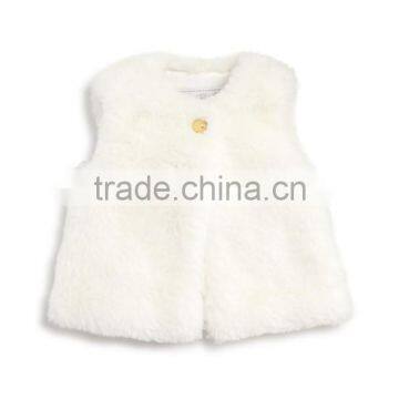 Infant Girls' Faux Fur Vest Wholesale Children's Boutique Clothing Kids Clothes HSC5623 photo-2