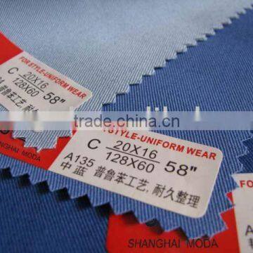Cotton Flame Retardant Fabric for Uniform Fabric/business Clothes Fabrics/labour Suit Fabrics/jumper Cloth/overalls Fabrics