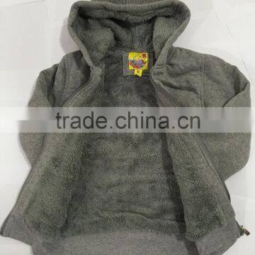 China Supplier Custom Polyester Fleece Fabric Boy Plain Jacket photo-5