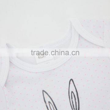 2017 Cute Design Girl Clothes 100% Cotton Baby Summer Clothes For Sleeveless photo-3