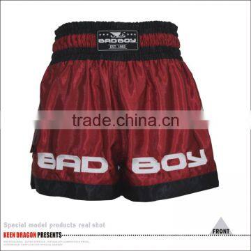 High Quality Custom Muay Thai Red Boxing Shorts photo-2