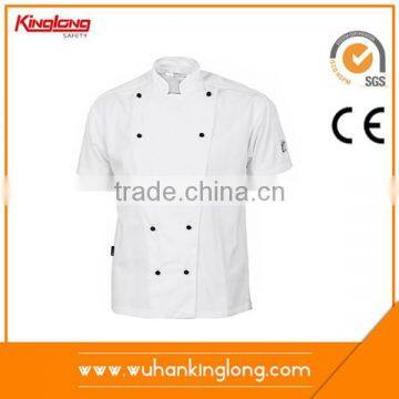Factory Price Wholesale Cotton Chef Uniform for Cooking,half Sleeve Restaurant Jacket