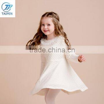 2017 Winter Kids Party Wear Dress With Fleece Lining Fashion Frock Designs For Girl photo-2