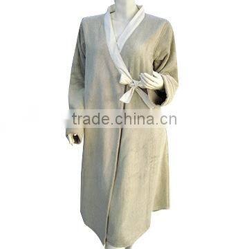 2015 best price Plain color bamboo Bathrobe