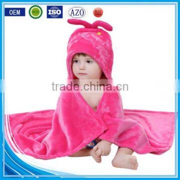 Competitive price snuggle cotton velour animals baby hooded towel wholesales